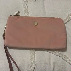 Lululemon Athletica Soft Pink Wristlet